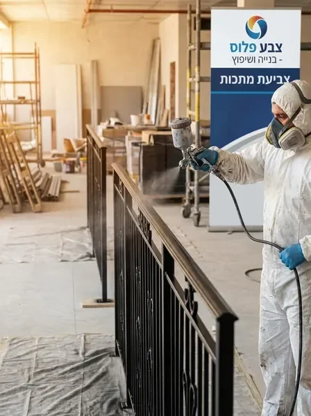 צביעת סורגים בהתזה — עבודה מקצועית של צבע פלוס